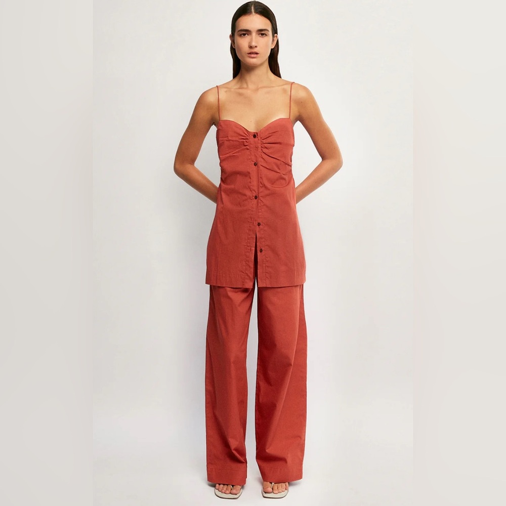 NWT SWF StraightLeg Trouser in Optimist PullOn Cotton Casual Lightweight Size M